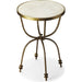 Hager Side Table by Butler Specialty Company. Made from iron, marble in a modern style.