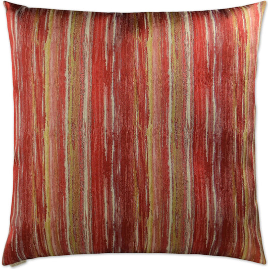 Nimby Pillow by DV Kap Home in vermillion. Made from 90% polyester, 10% rayon in a unique style.