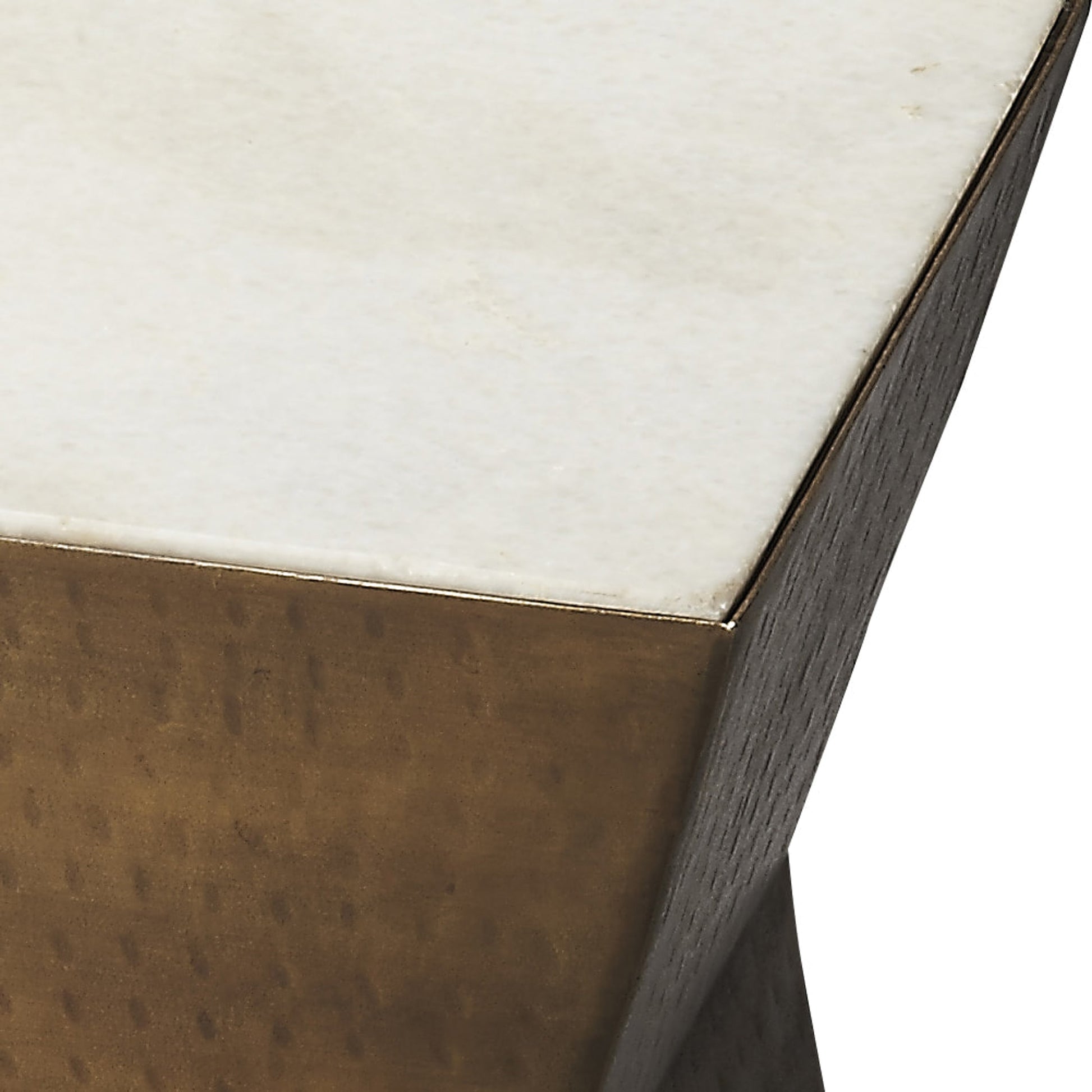 Asheville Side Table by Butler Specialty Company in multi-color and butler loft. Made from iron, marble in a modern style.