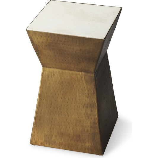 Asheville Side Table by Butler Specialty Company in multi-color and butler loft. Made from iron, marble in a modern style.