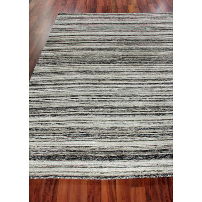 Organica Rug by Exquisite Rugs in charcoal, silver. Made from new zealand wool in a unique style.