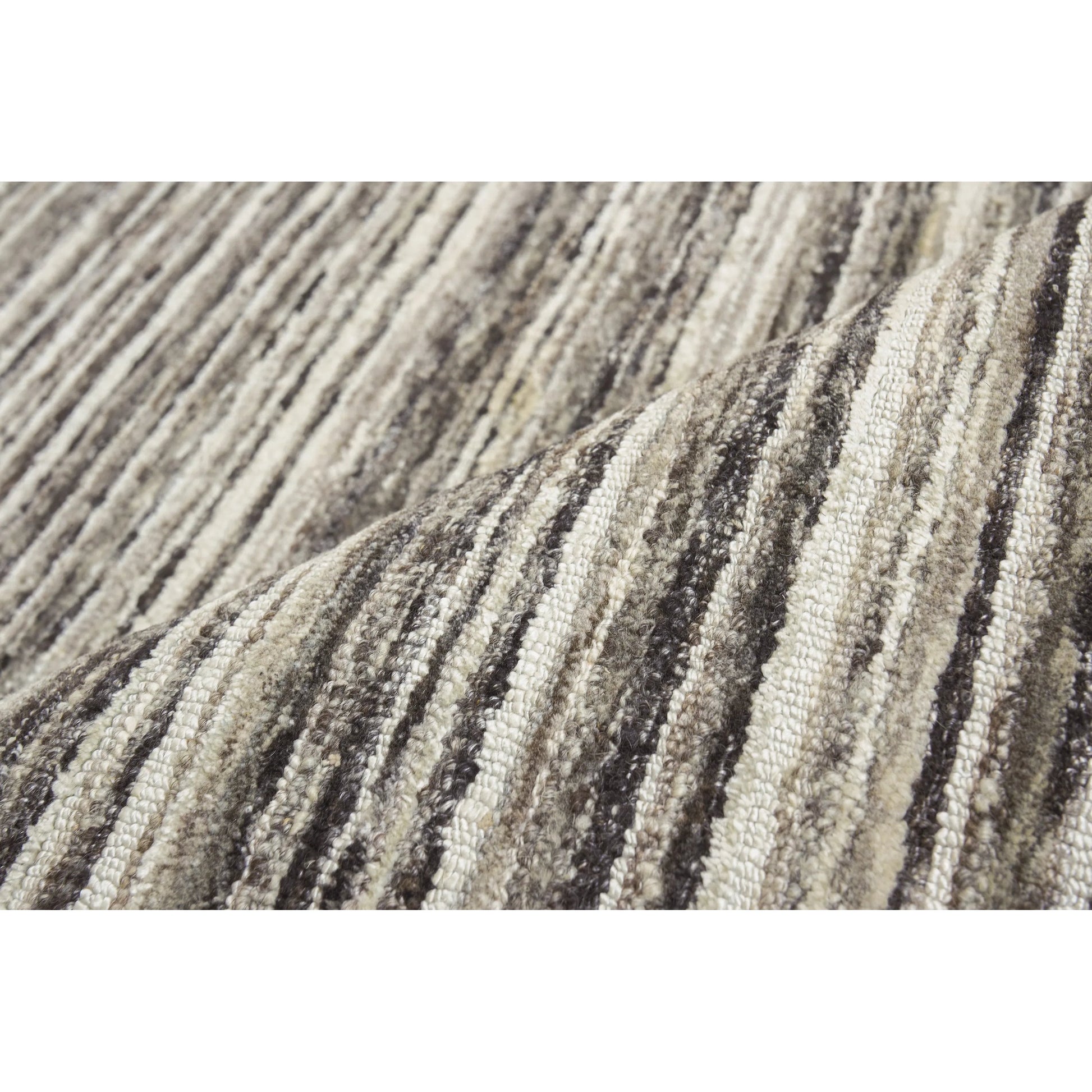 Organica Rug by Exquisite Rugs in charcoal, silver. Made from new zealand wool in a unique style.