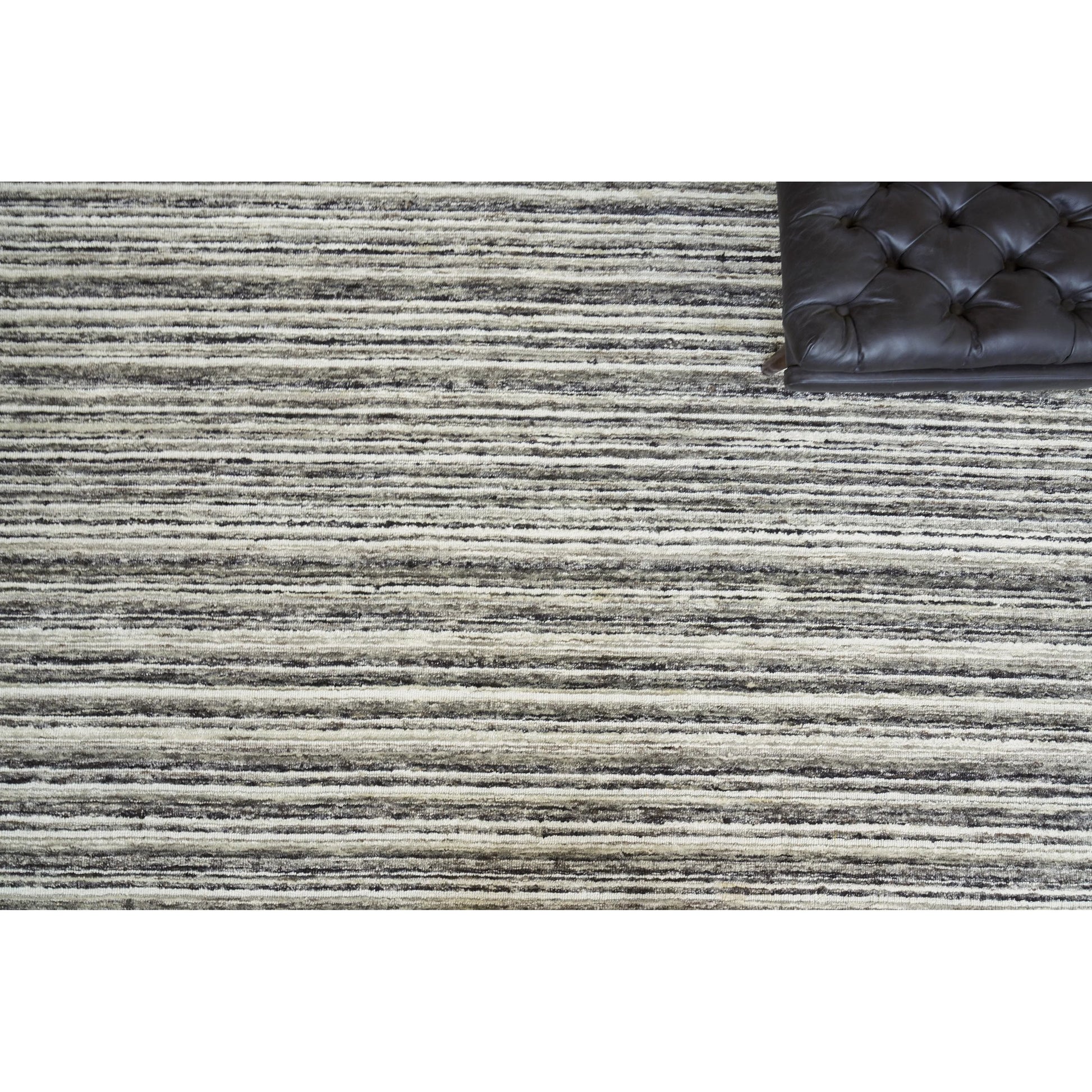 Organica Rug by Exquisite Rugs in charcoal, silver. Made from new zealand wool in a unique style.