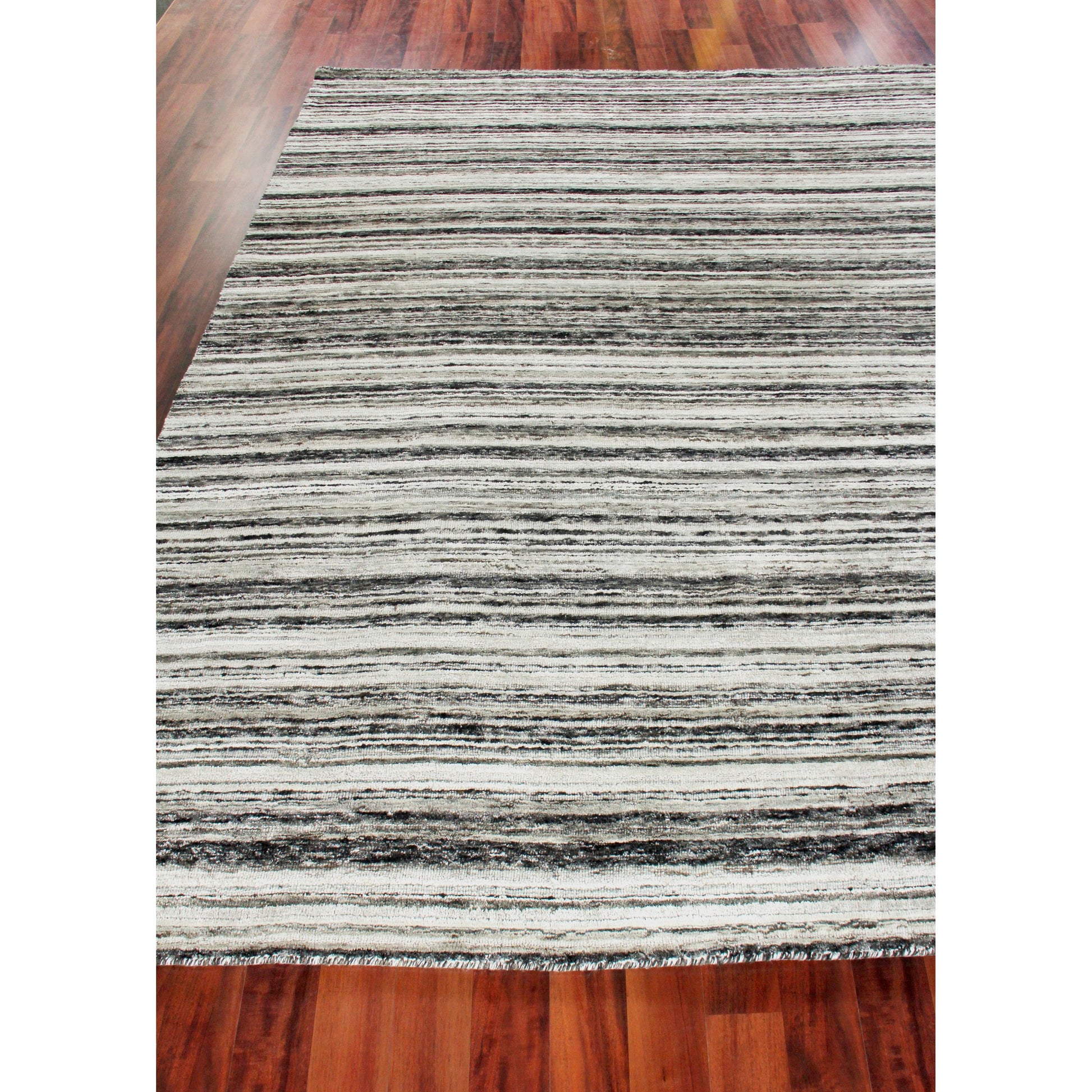 Organica Rug by Exquisite Rugs in charcoal, silver. Made from new zealand wool in a unique style.