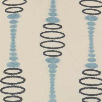 Pogo Pillow by DV Kap Home in blue. Made from 28% viscose, 28% acrylic, 22% linen, 22% polyester in a transitional style.