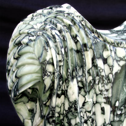 Adara Marble Dress Sculpture by Currey and Company. Made from marble, metal in a modern style.