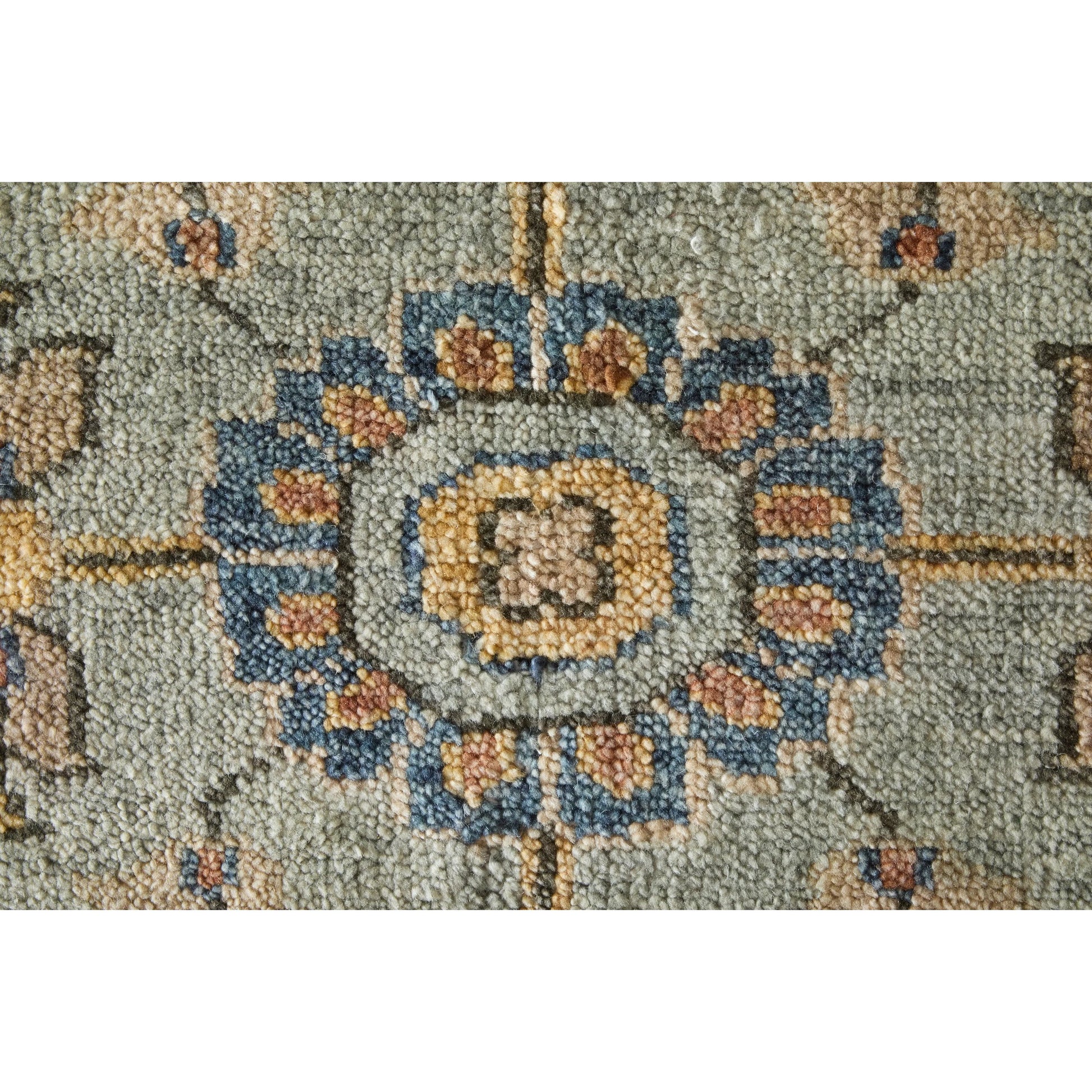 Carrington Traditional Oriental Rug - 6503F by Feizy in gray, gold, red. Made from wool in a unique style.