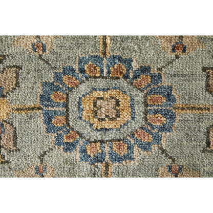 Carrington Traditional Oriental Rug - 6503F by Feizy in gray, gold, red. Made from wool in a unique style.