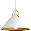 Gold Leaf, White / Large