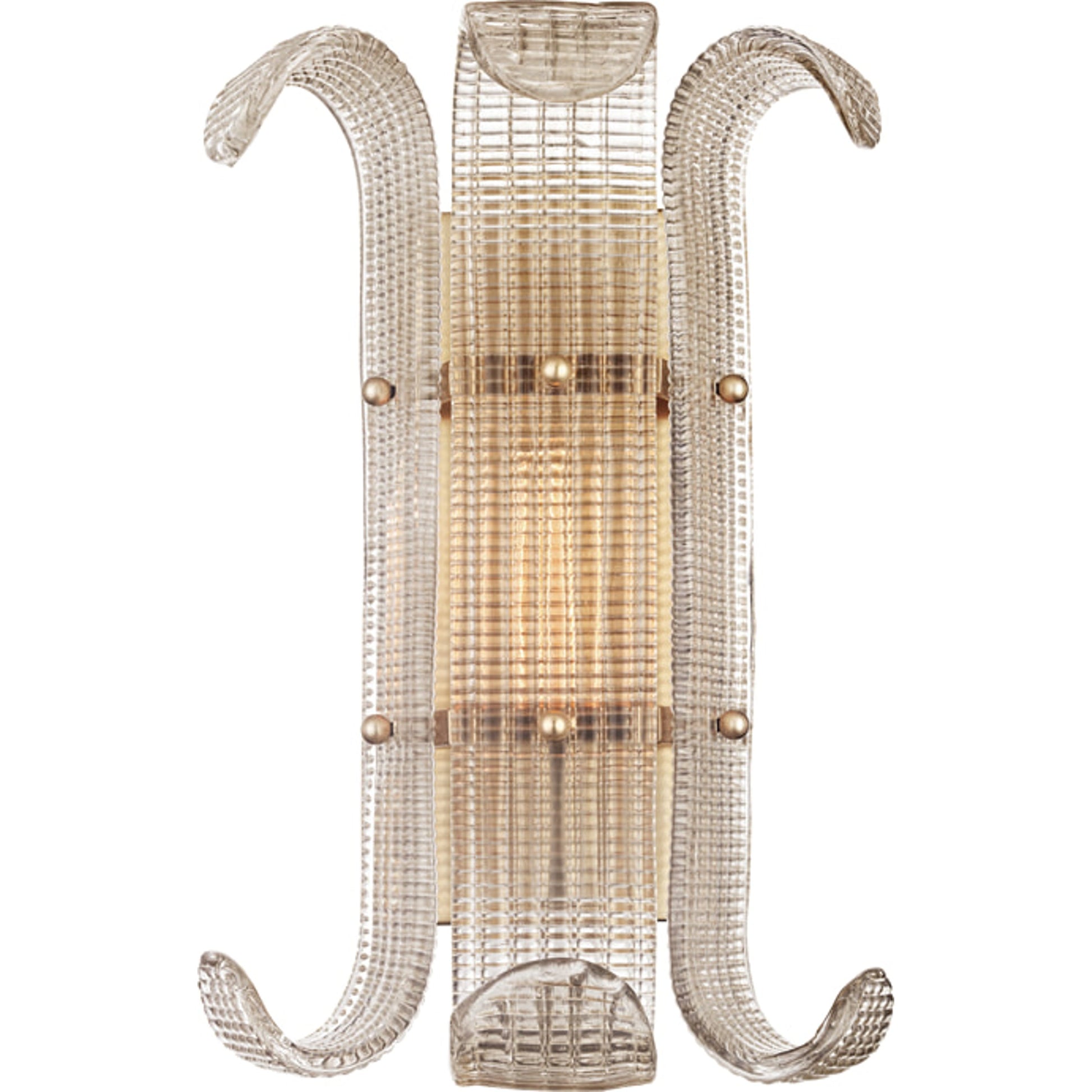 Brasher Wall Sconce by Hudson Valley in aged brass. Made from brass in a transitional style.