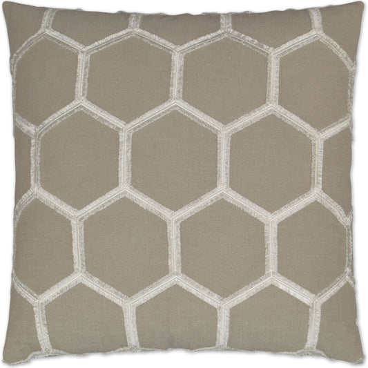 Hex by DV Kap Home in taupe, tan, white, ivory. Made from 100% polyester in a transitional style.