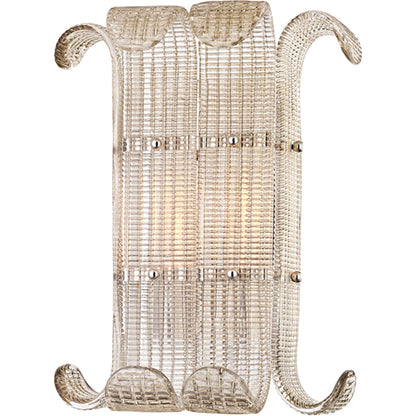 Brasher Wall Sconce by Hudson Valley in aged brass. Made from brass in a transitional style.