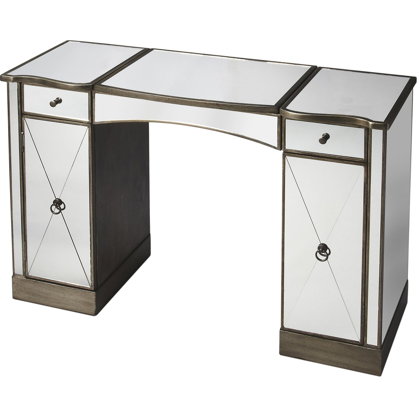 001 O-BUTLER-2909146 | Additional Silo | Celeste Mirrored Vanity by Butler Specialty Company in silver and mirror. Made from wood, wood products, mirror in a transitional style.