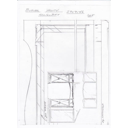 Celeste Mirrored Vanity by Butler Specialty Company in silver and mirror. Made from wood, wood products, mirror in a transitional style.