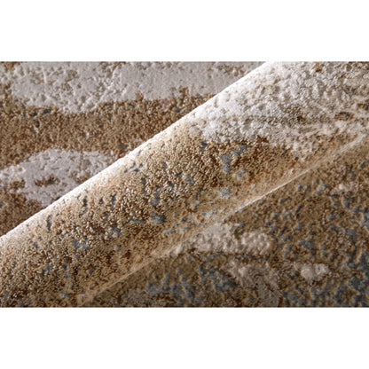 Aura Rug - 3567F by Feizy in ivory, gold, gray. Made from polyester, polypropylene in a unique style.