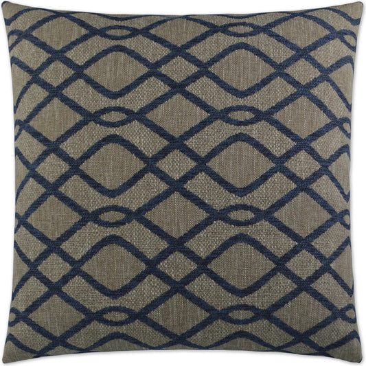 Elisende Pillow by DV Kap Home in charcoal, navy. Made from 90% polyester, 10% acrylic in a unique style.