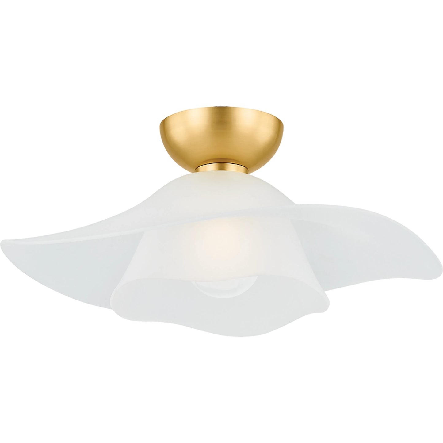 001 SI-2388324 | Primary Silo | Netherlee Flush Mount by Hudson Valley in aged brass. Made from steel in a modern style.