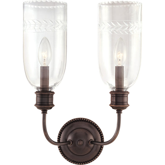 Lafayette Wall Sconce by Hudson Valley. Made from brass in a traditional style.