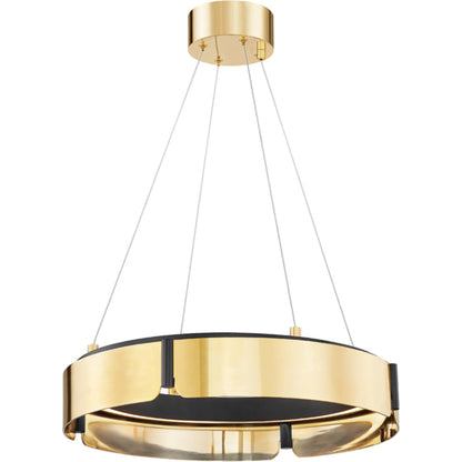 Tribeca Chandelier by Hudson Valley. Made from brass in a modern style.