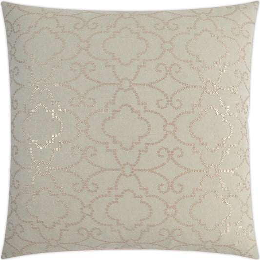 Wow Factor Pillow by DV Kap Home in rose. Made from 64% polyester, 32% cotton, 4% linen in a unique style.