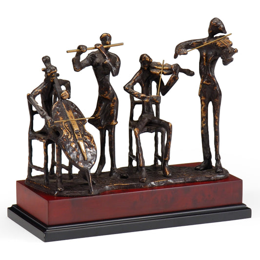 Quartet by Wildwood in brown. Made from cast iron in a eclectic & global style.