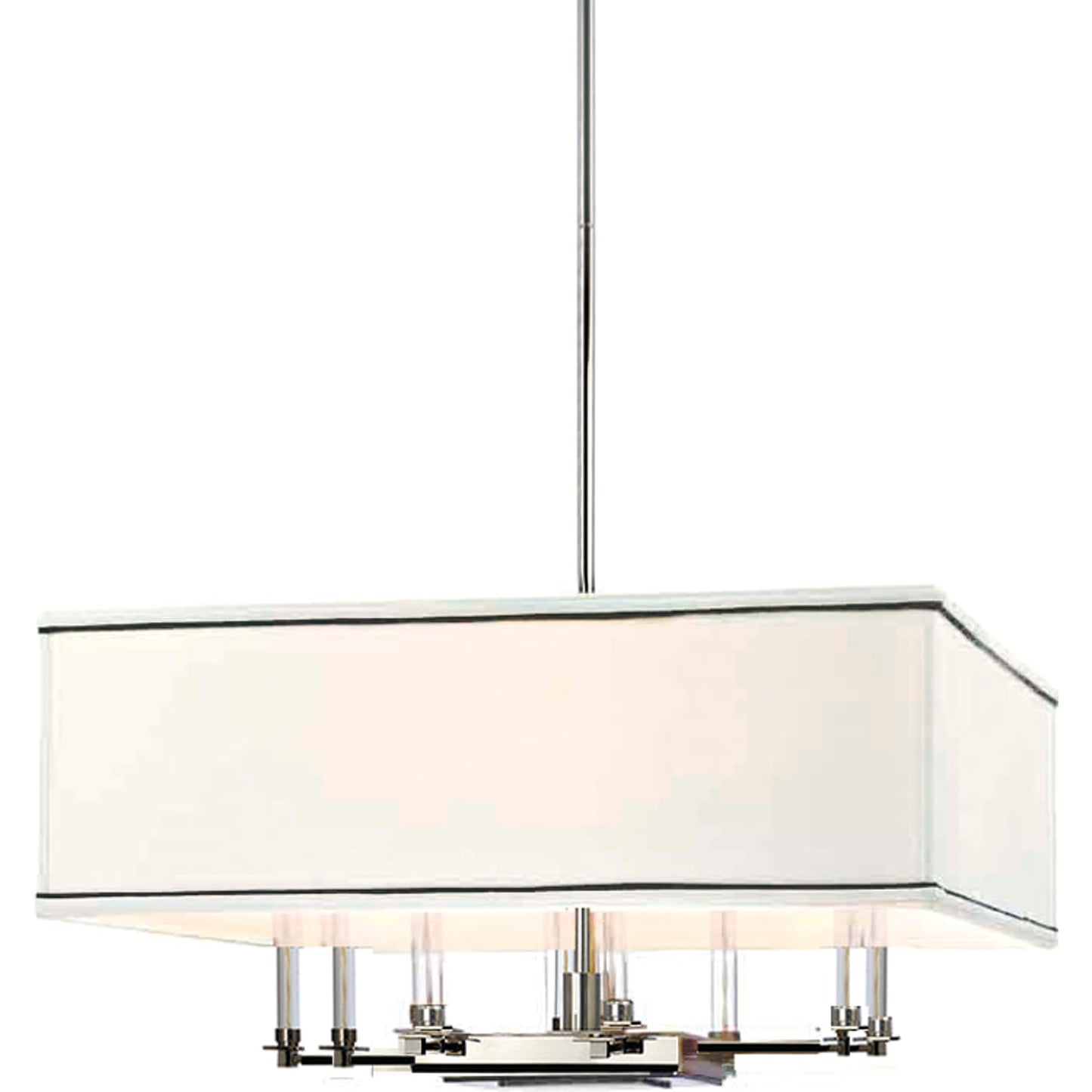 001 S-309683 | Primary Silo | Collins Chandelier by Hudson Valley in polished nickel. Made from steel in a transitional style.