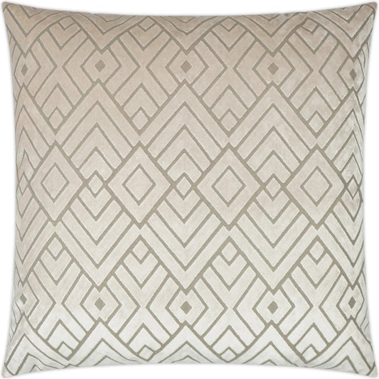 Hipster Pillow by DV Kap Home in ecru. Made from 64% viscose, 36% polyester in a unique style.