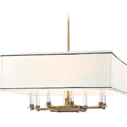 Collins Chandelier by Hudson Valley in polished nickel. Made from steel in a transitional style.