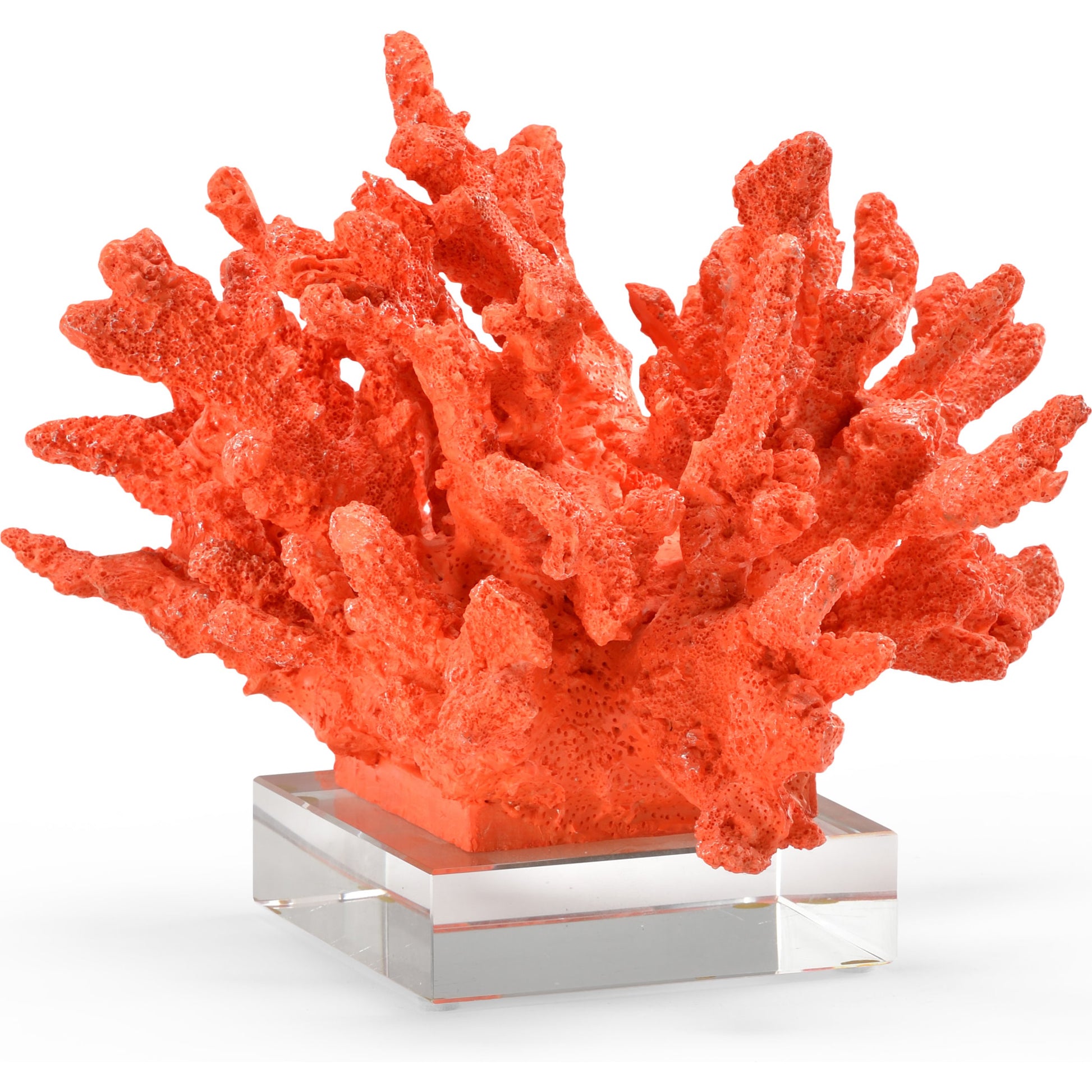 Coral by Wildwood in red coral, clear. Made from composite in a coastal style.