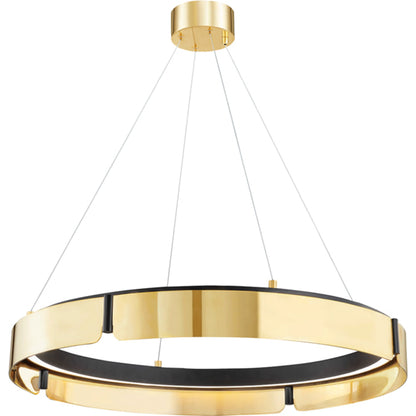 Tribeca Chandelier by Hudson Valley. Made from brass in a modern style.