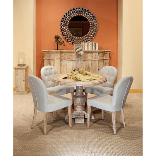 Dinner with Friends Dining Table by Sarreid Ltd. in sedona. Made from mango wood in a cottage & farmhouse style.