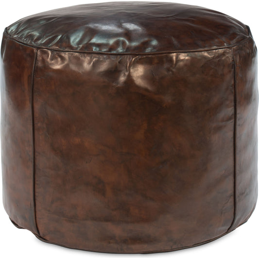 Soccerball Stool by Sarreid Ltd.. Made from leather in a modern style.
