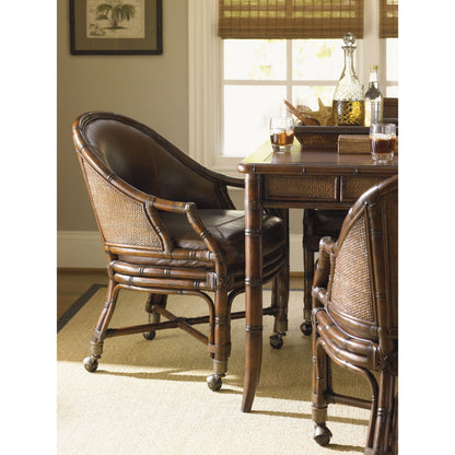 Rum Runner Desk Chair by Sligh in brown. Made from unique in a coastal style.