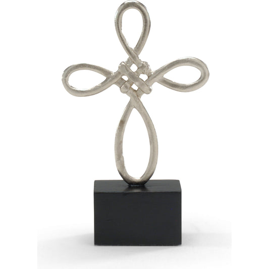 Celtic Cross-Rounded by Wildwood in silver, black. Made from cast alloy in a transitional style.