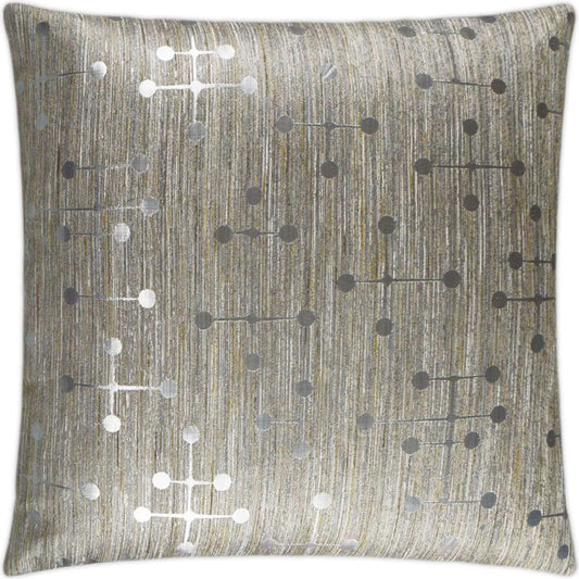 Morse Pillow by DV Kap Home. Made from 80% polyester, 20% lurex in a unique style.