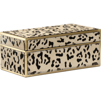 Boxed In by Wildwood. Made from hair on hide, metal in a modern style.