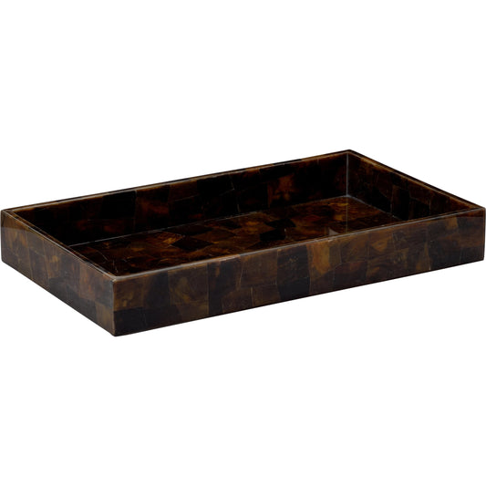 Your Serve Tray by Wildwood in brown. Made from plywood/fiberglass/pen shell in a modern style.