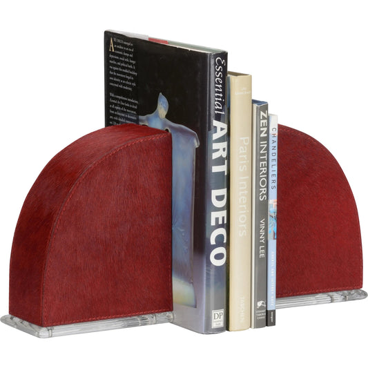 Taurus Bookends by Wildwood in red. Made from unique in a unique style.