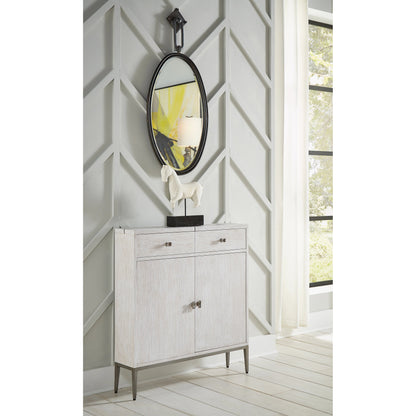 Tobago Oval Bronze Wall Mirror by Wildwood in bronze, beveled, clear. Made from iron, mirror in a transitional style.