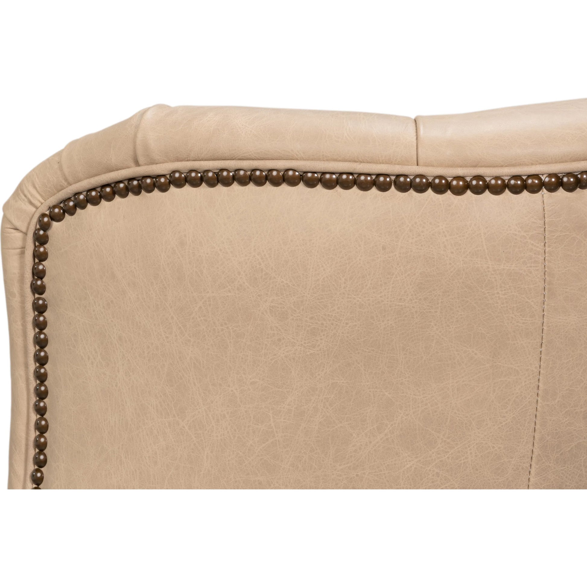 Welsh Cappuccion Leather Chair by Sarreid Ltd. in cappuccino leather, wood. Made from unique in a unique style.