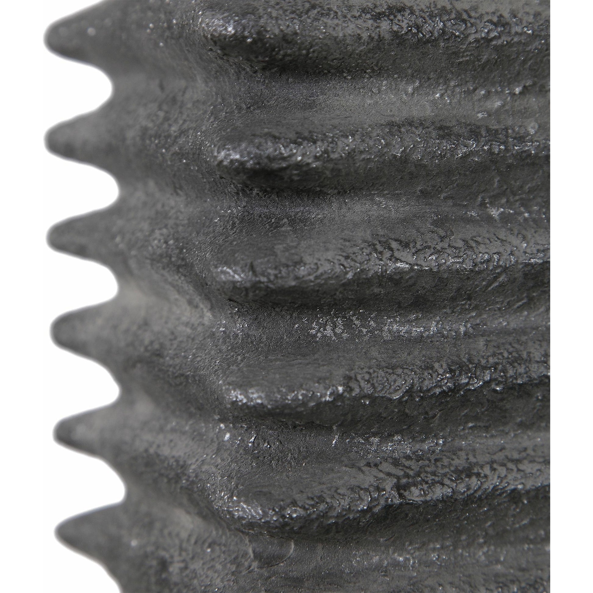 Sanderson Table Lamp by Uttermost in charcoal. Made from ceramic, steel, fabric in a rustic style.