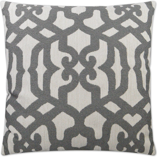 Allure Pillow by DV Kap Home in grey. Made from 100% polyester in a modern style.