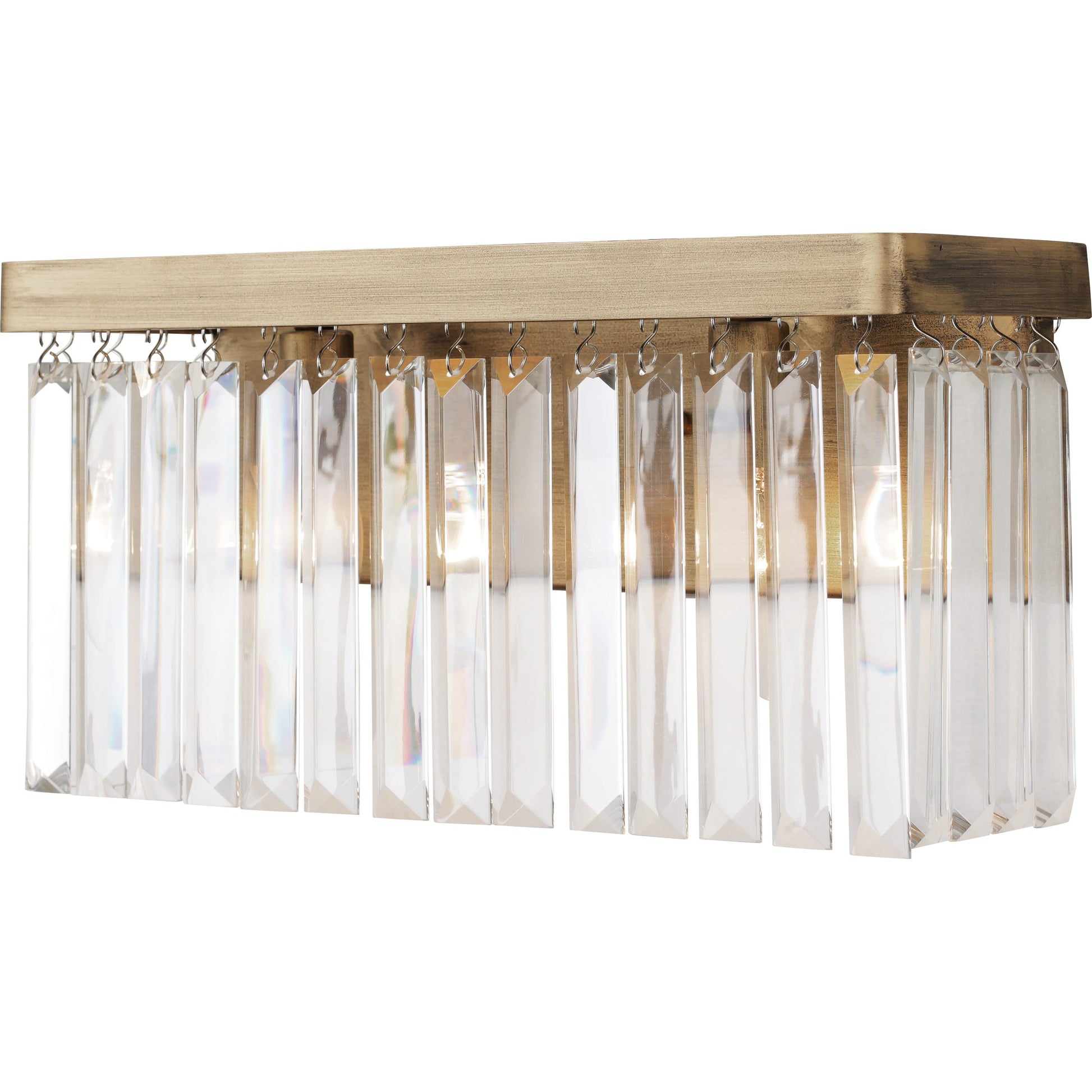 Social Club Bath by Varaluz in havana gold. Made from premium crystal in a transitional style.