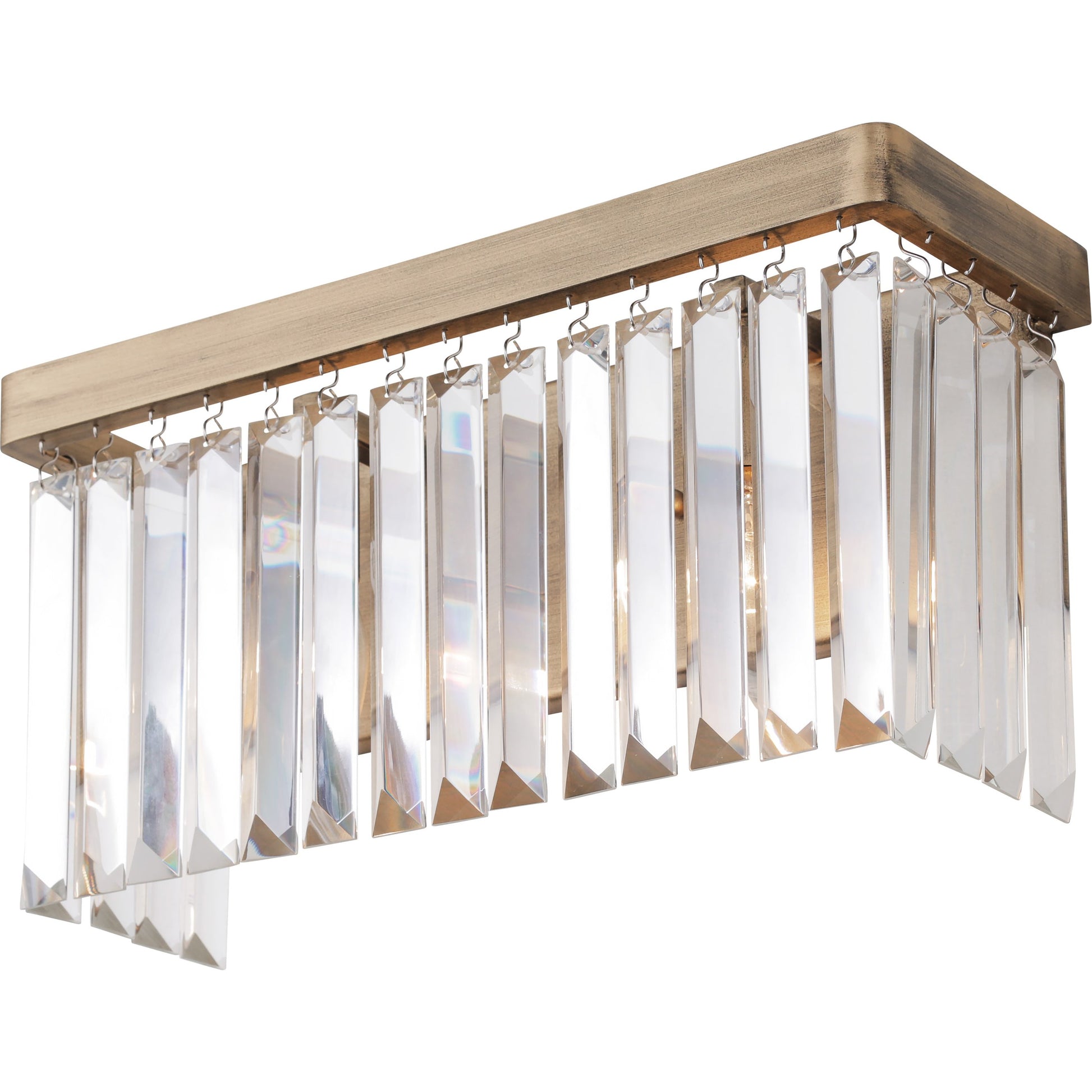 Social Club Bath by Varaluz in havana gold. Made from premium crystal in a transitional style.