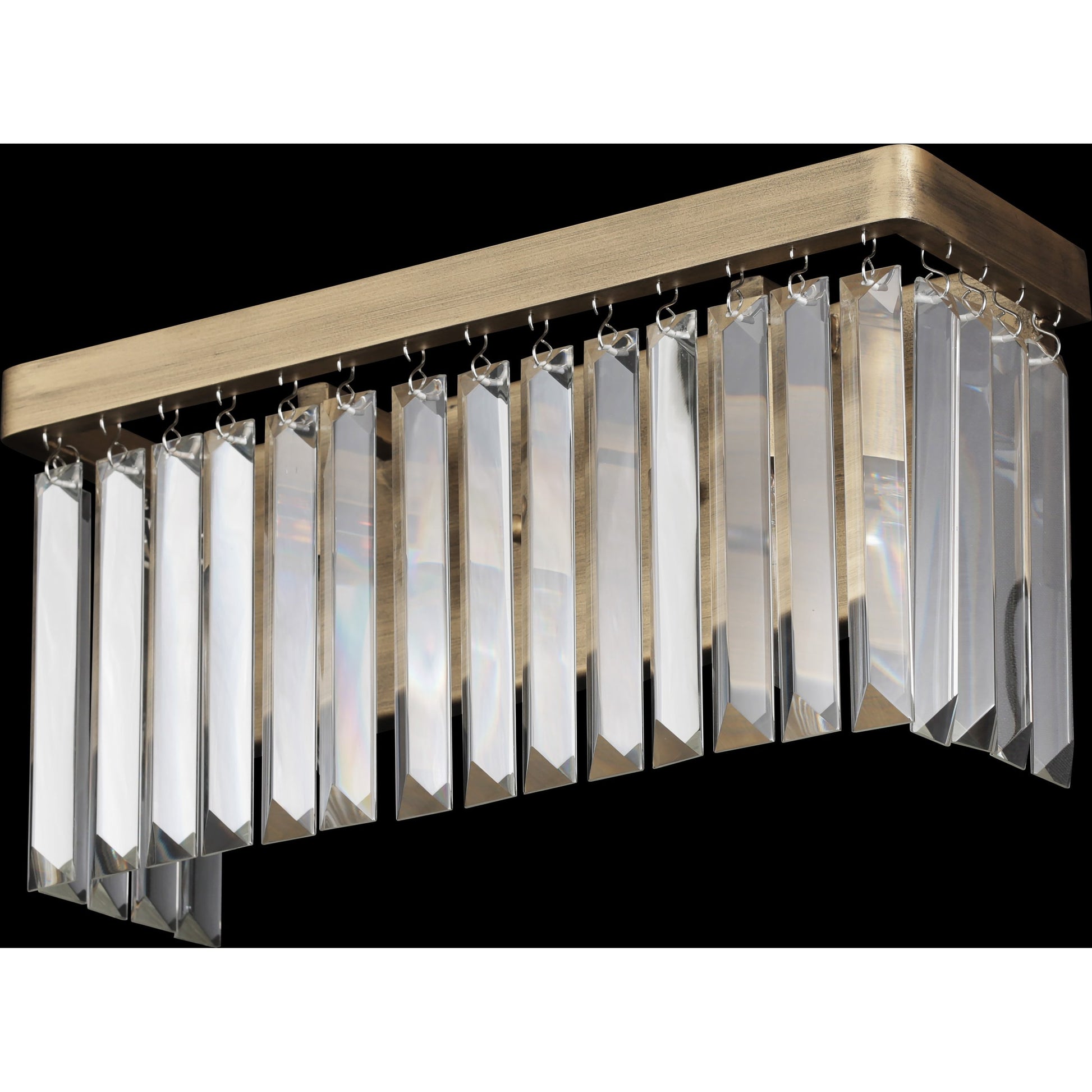 Social Club Bath by Varaluz in havana gold. Made from premium crystal in a transitional style.