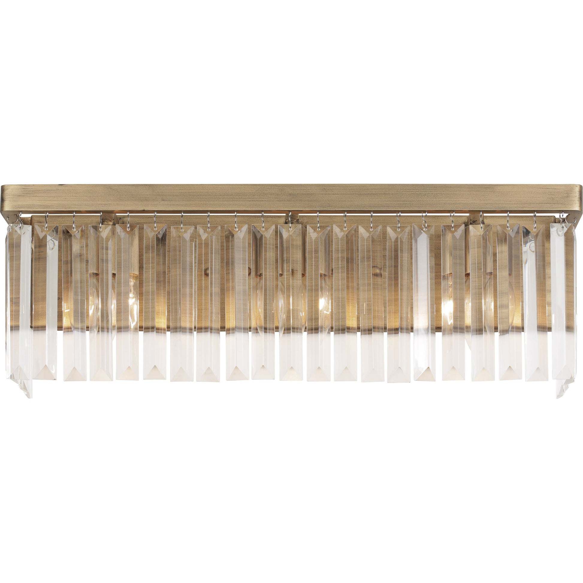 Social Club Bath by Varaluz in havana gold. Made from premium crystal in a transitional style.