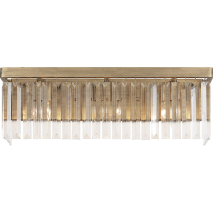 Social Club Bath by Varaluz in havana gold. Made from premium crystal in a transitional style.