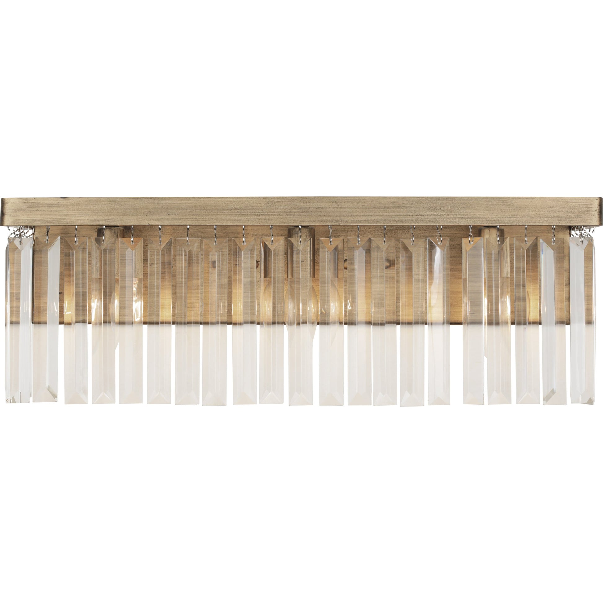 Social Club Bath by Varaluz in havana gold. Made from premium crystal in a transitional style.
