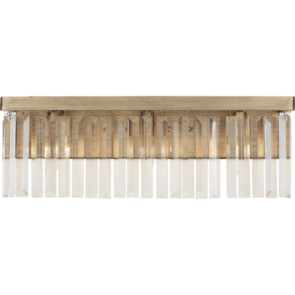 Social Club Bath by Varaluz in havana gold. Made from premium crystal in a transitional style.