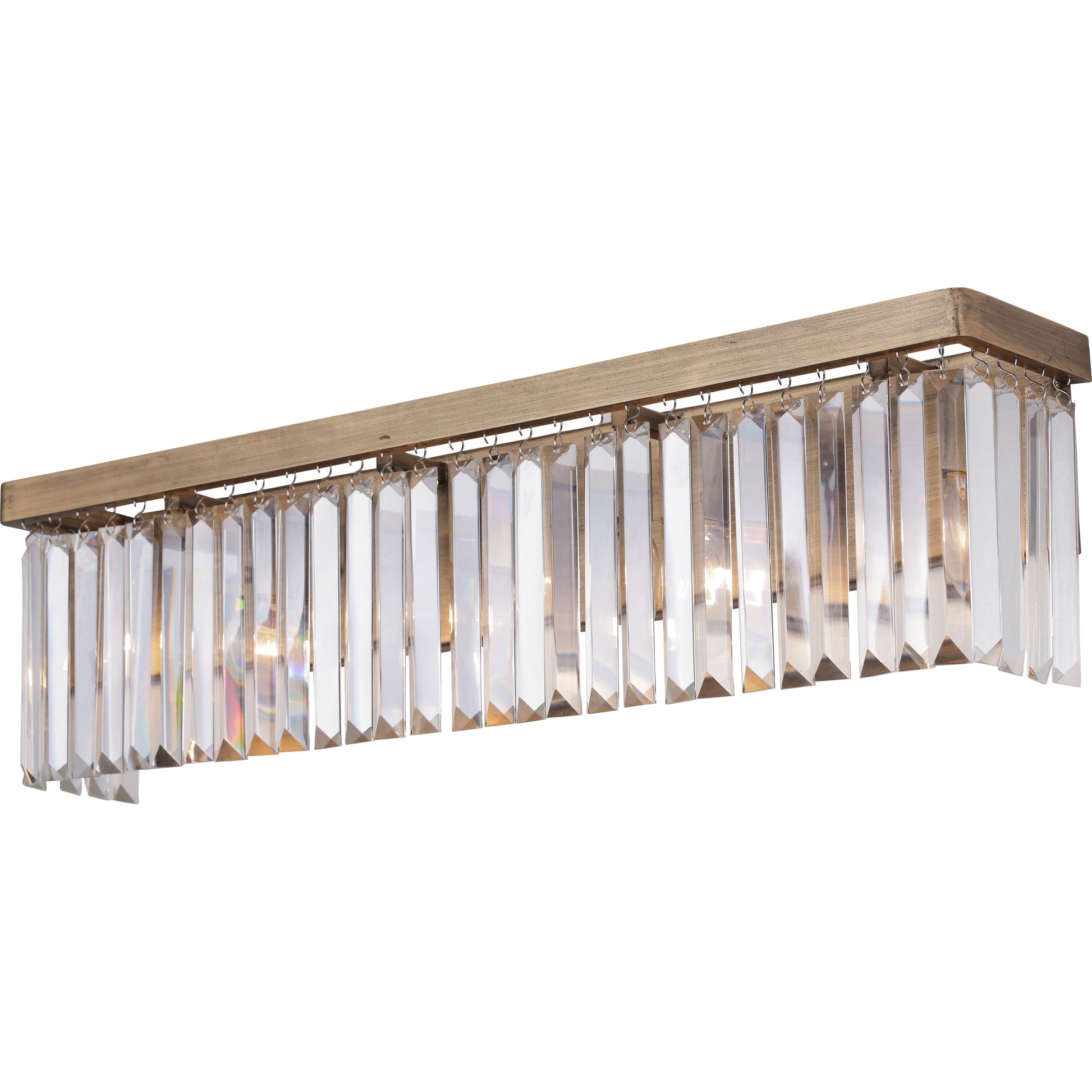 Social Club Bath by Varaluz in havana gold. Made from premium crystal in a transitional style.